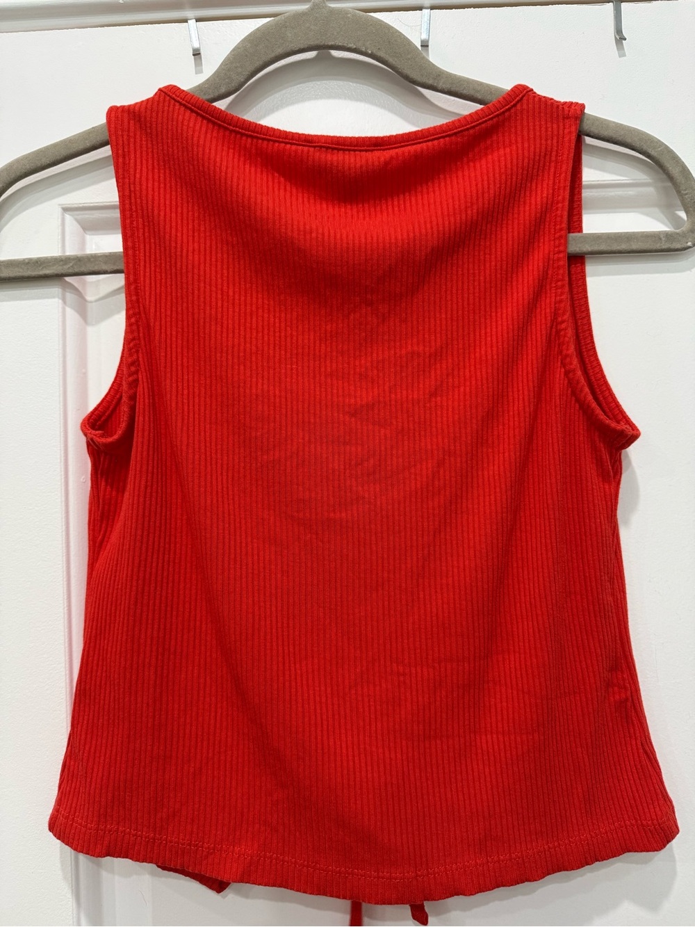 Nobody’s Child Blood Orange Ruched Tank Top - Picture 2 of 3